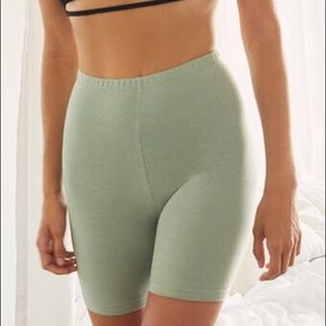 pacsun biker shorts green acid wash